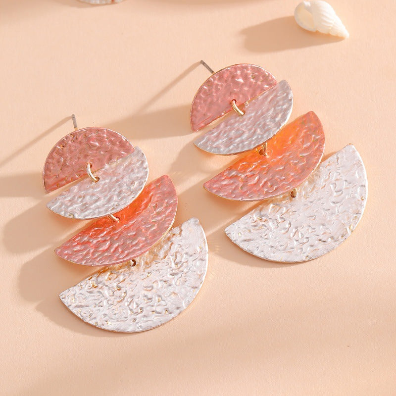 Women's Hanging Earrings in Elegant, Layered Design All Fashion