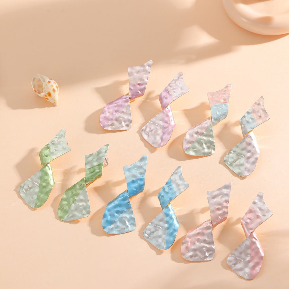 Ladies earrings in modern disc design All Fashion