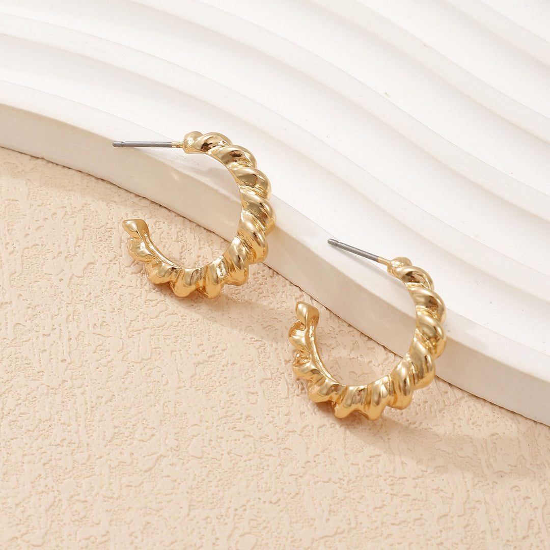 Women Hanging Earrings with Elegant Wave Design All Fashion