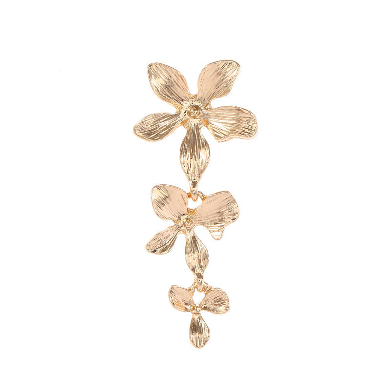 Women's Hanging Earrings with Floral Elements and Elegant Design All Fashion