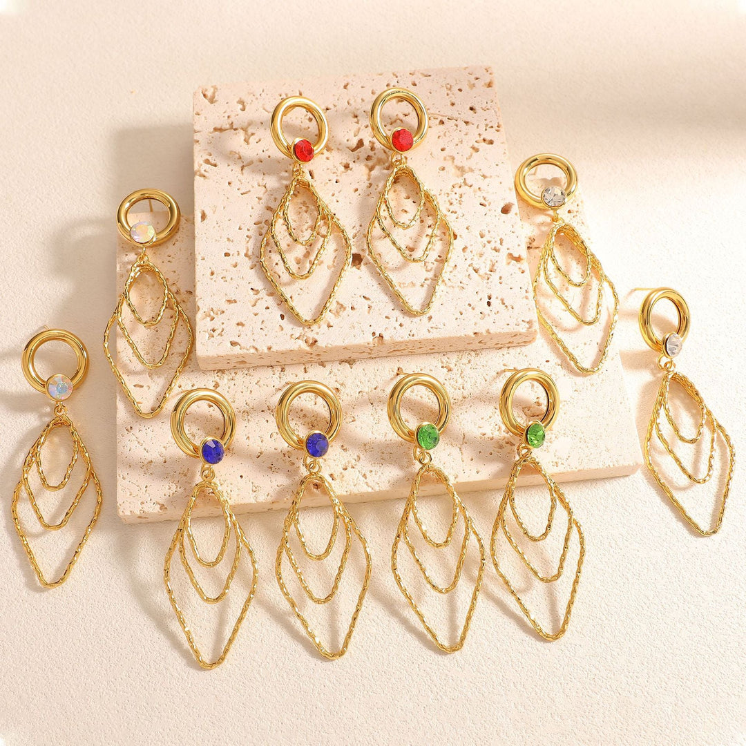 Women's earrings with elegant, shimmering design All Fashion