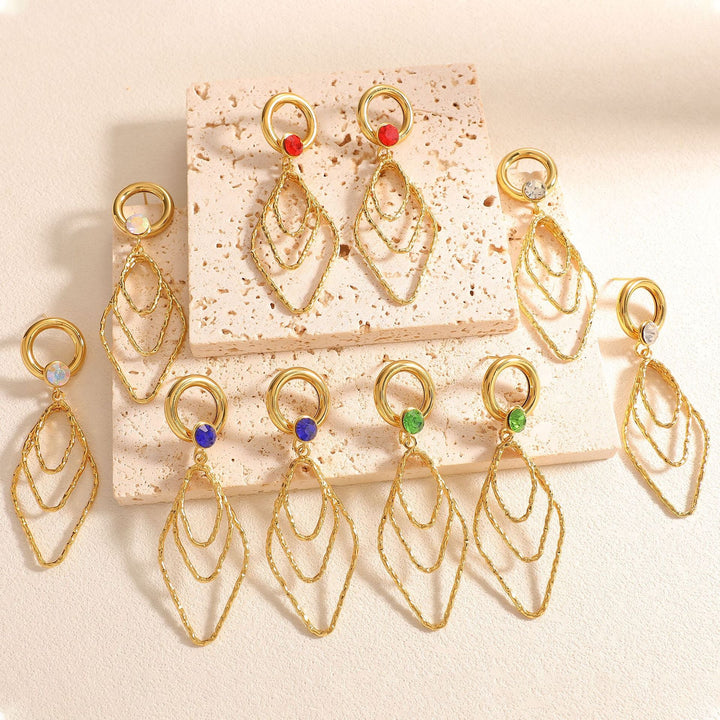 Women's earrings with elegant, shimmering design All Fashion