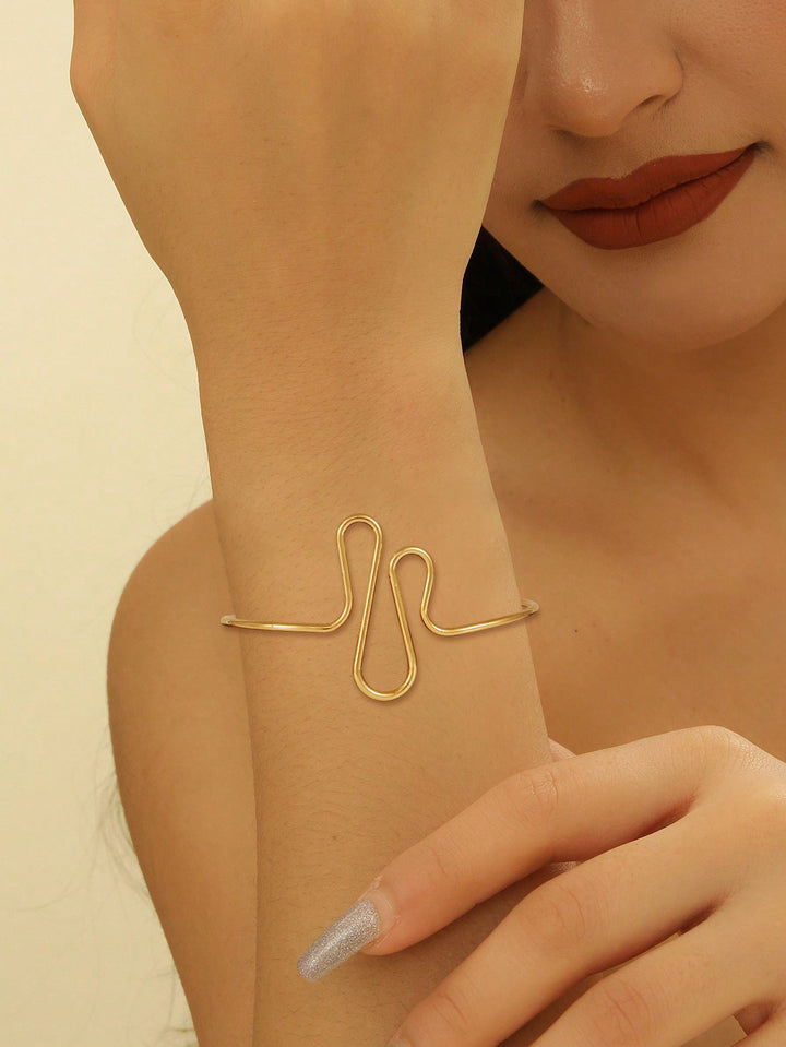 Women's cuff in modern wave pattern All Fashion