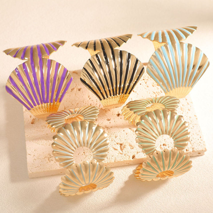 Women's bangle with elegant shell design All Fashion