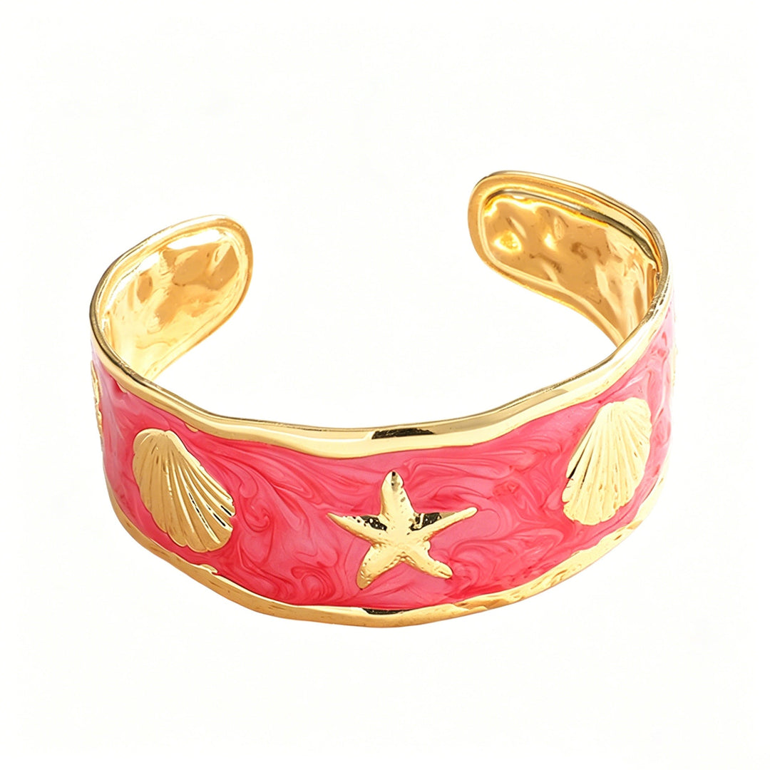 Women's Bangle with Maritime Shell and Starfish Design All Fashion