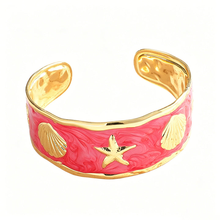 Women's Bangle with Maritime Shell and Starfish Design All Fashion