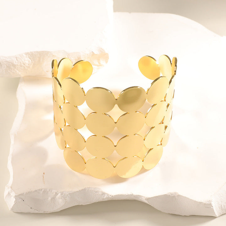 Women Open Bangle with Artistic Relief Design All Fashion