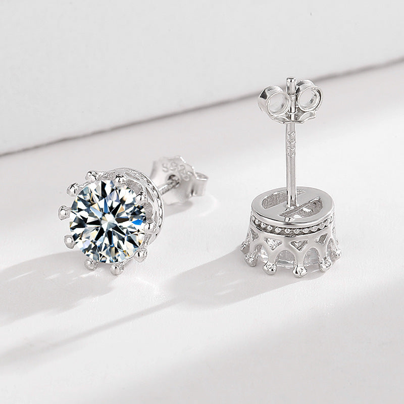 Ladies earrings with sparkling zirconia in elegant wreath design All Fashion