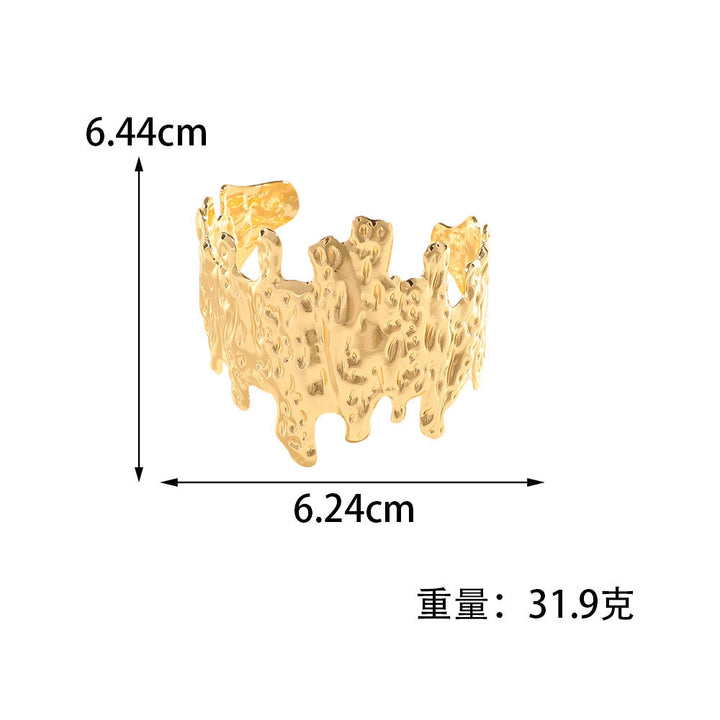 Women Open Bangle with Artistic Relief Design All Fashion