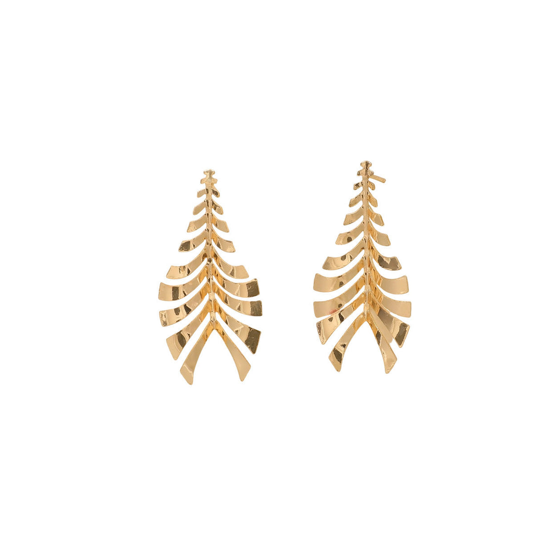 Women Hanging Earrings in Elegant Leaf Design All Fashion