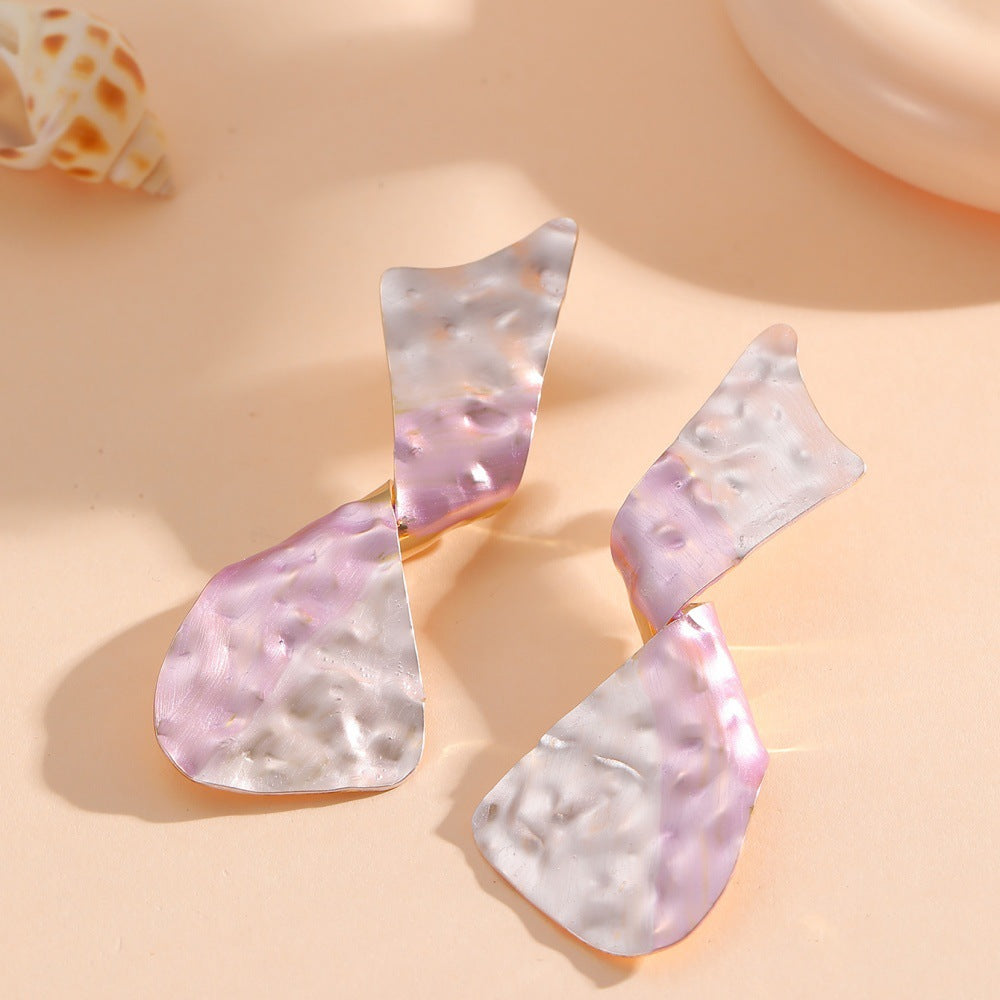 Ladies earrings in modern disc design All Fashion