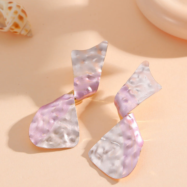 Ladies earrings in modern disc design All Fashion