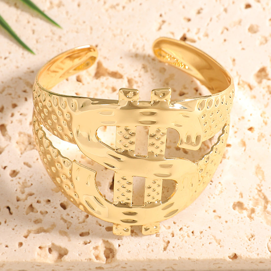 Ladies Open Bangle with Artistic Coral Pattern All Fashion