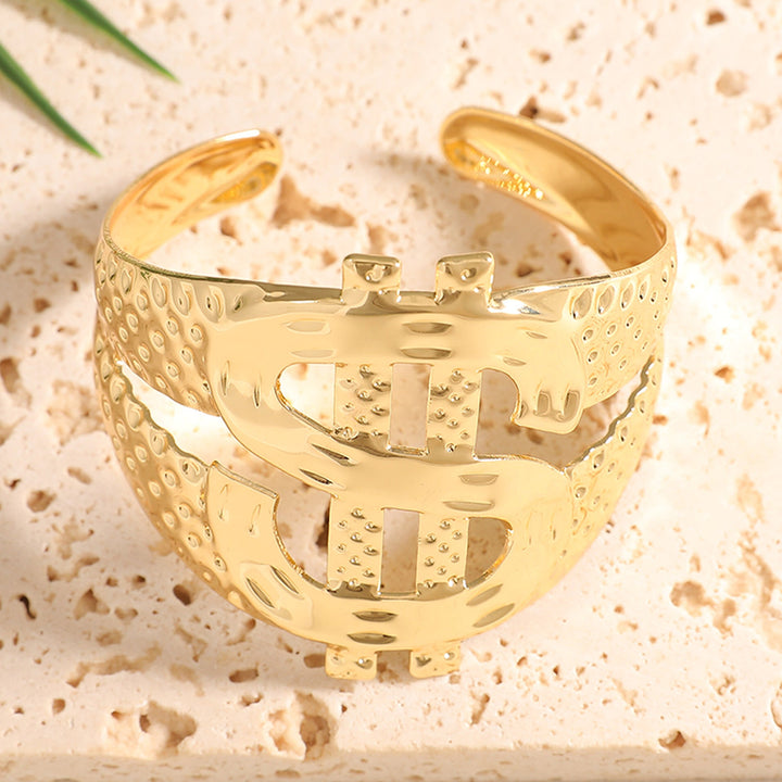 Ladies Open Bangle with Artistic Coral Pattern All Fashion