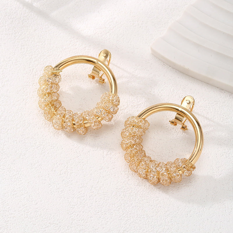 Women's Hanging Earrings with Artistic Spiral Structure All Fashion