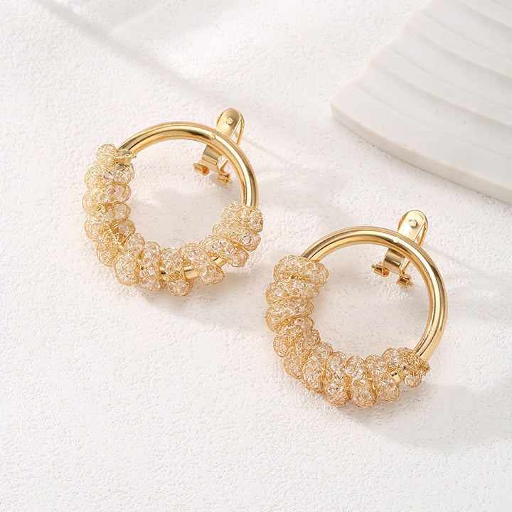 Women's Hanging Earrings with Artistic Spiral Structure All Fashion
