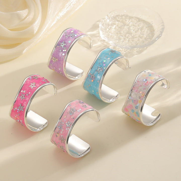 Women's bangle with sparkling star motif All Fashion