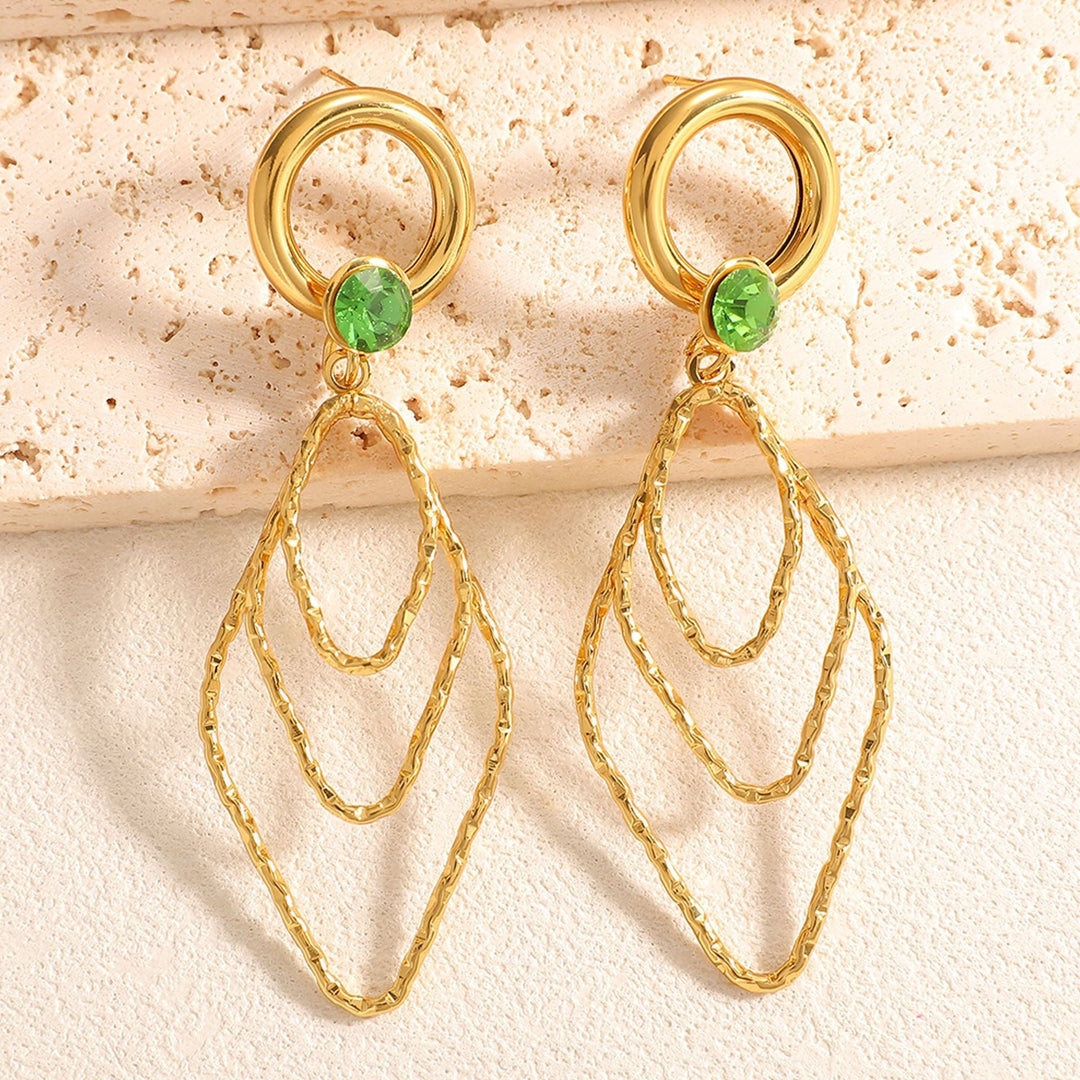 Women's earrings with elegant, shimmering design All Fashion