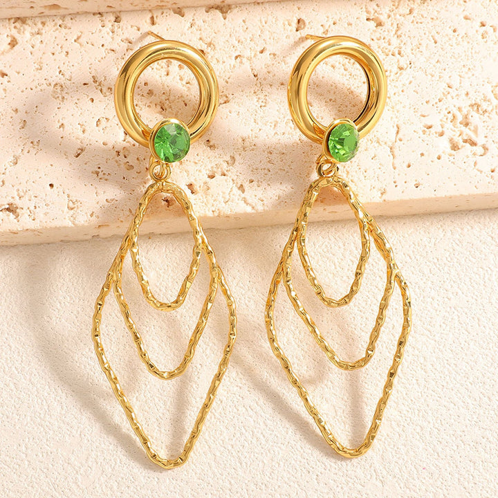 Women's earrings with elegant, shimmering design All Fashion