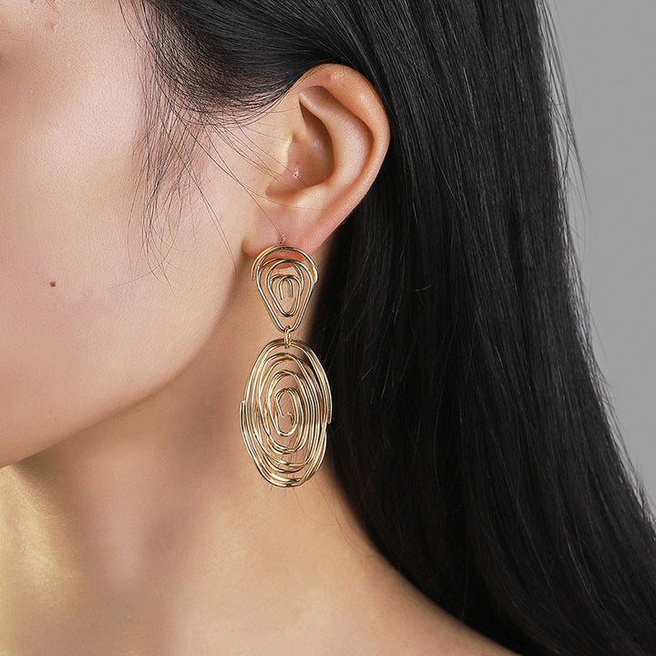 Women's Hanging Earrings in Artful Wire Design All Fashion