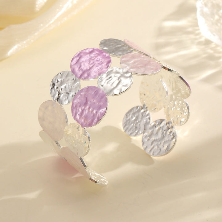Ladies Open Bangle with Intricate Circle Design All Fashion