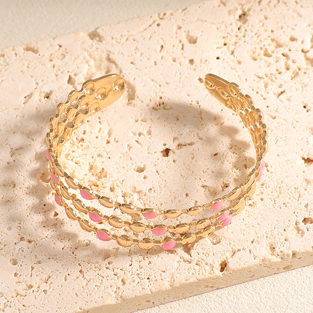 Women Open Bangle with Artistic Relief Design All Fashion