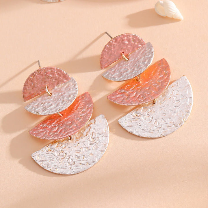 Women's Hanging Earrings in Elegant, Layered Design All Fashion