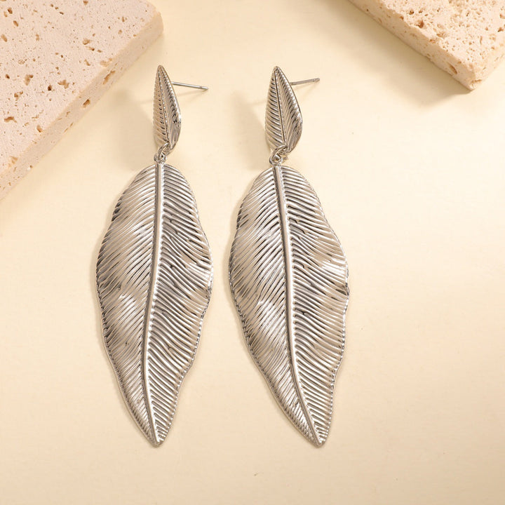 Women's Hanging Earrings in Elegant Leaf Design All Fashion