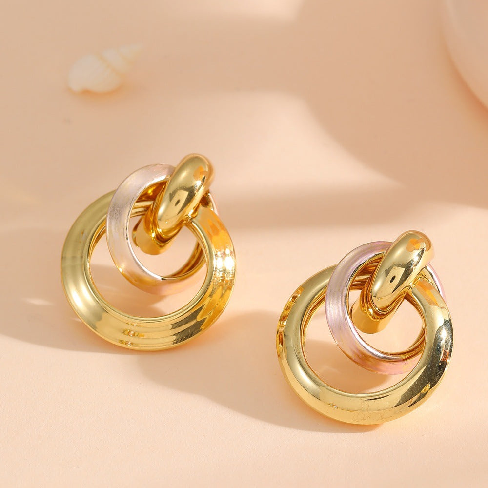 Women's earrings in elegant ring design All Fashion