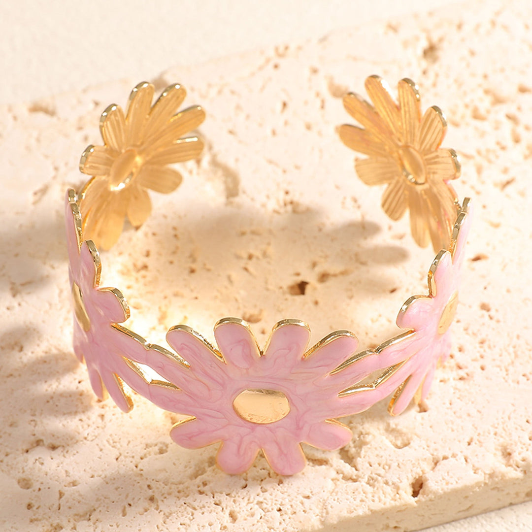 Women's bangle with floral flower pattern All Fashion
