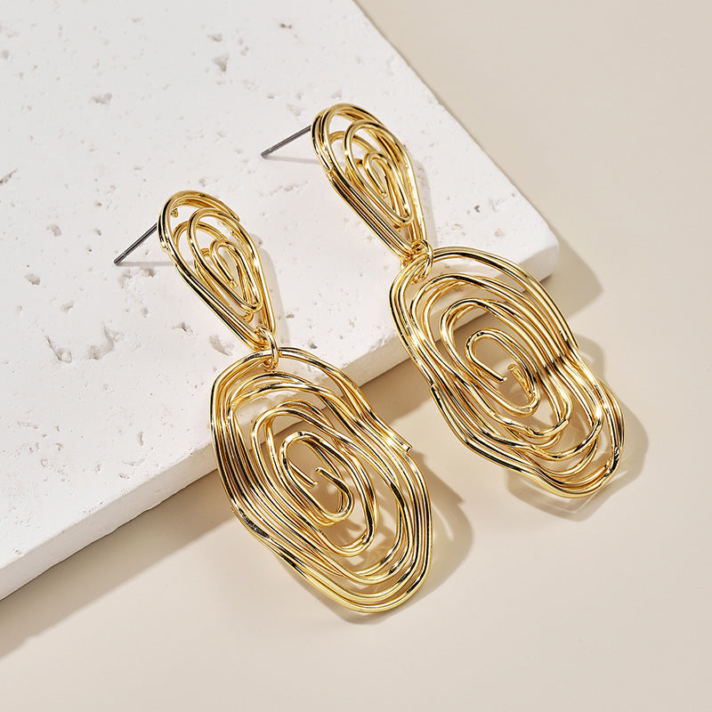 Women's Hanging Earrings in Artful Wire Design All Fashion