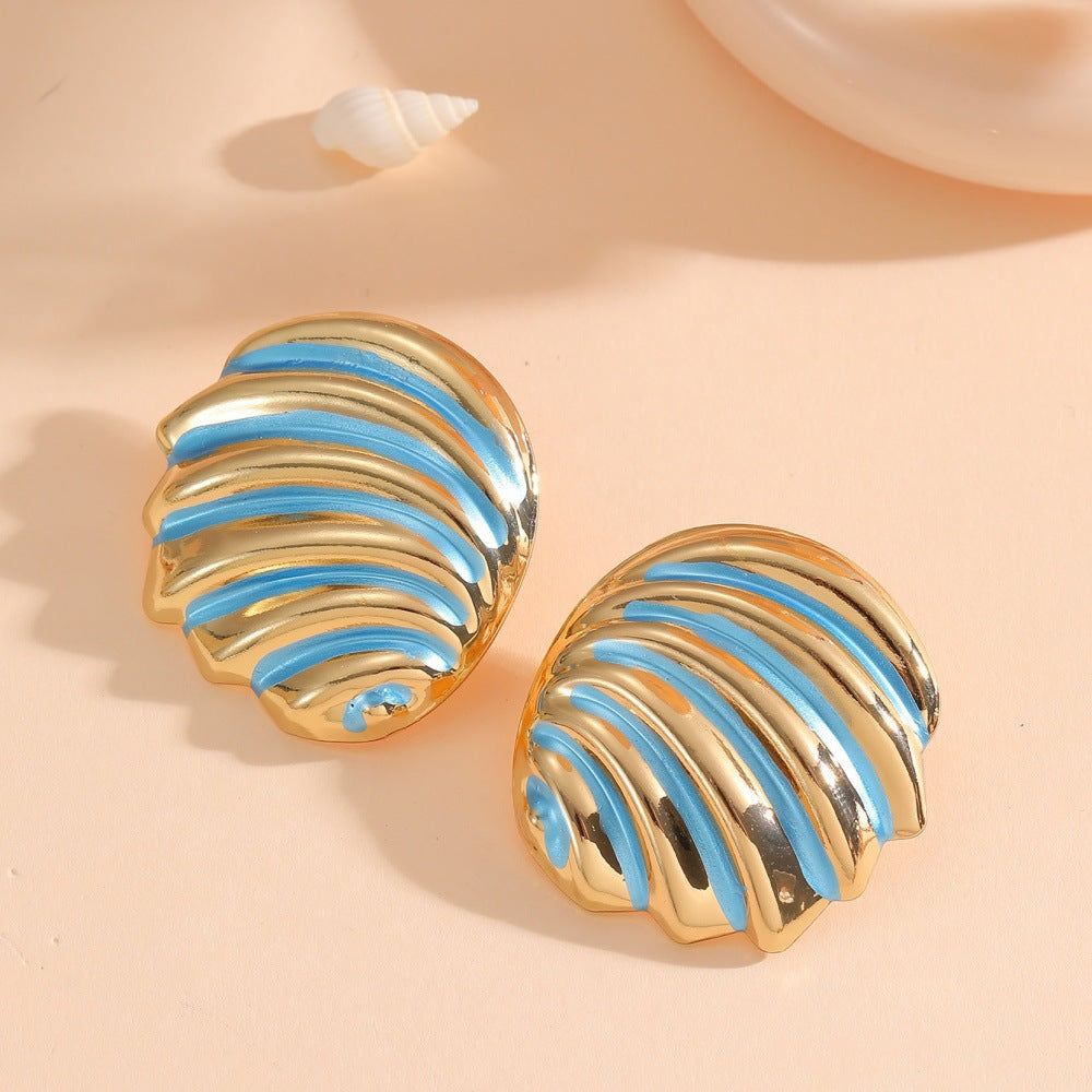 Women's ear clips in maritime shell design All Fashion