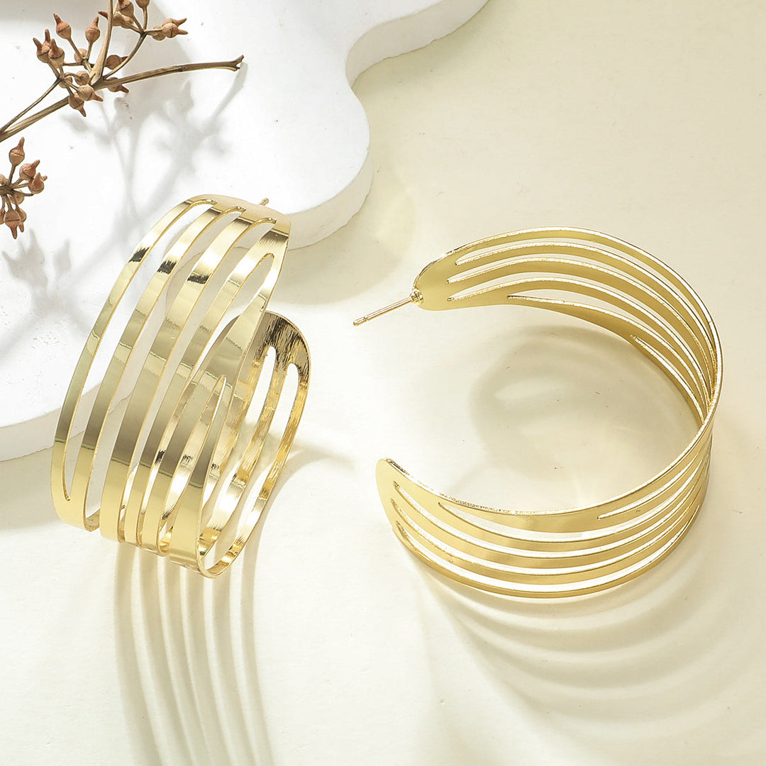 Women's Hanging Earrings in Elegant Wave Pattern All Fashion