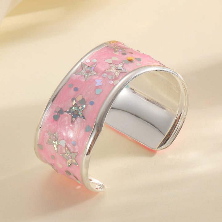 Women's bangle with sparkling star motif All Fashion