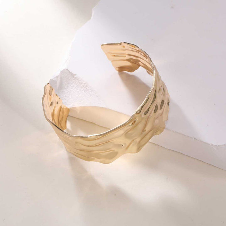 Ladies Open Cuff Bracelet with Artistic, Organic Design All Fashion