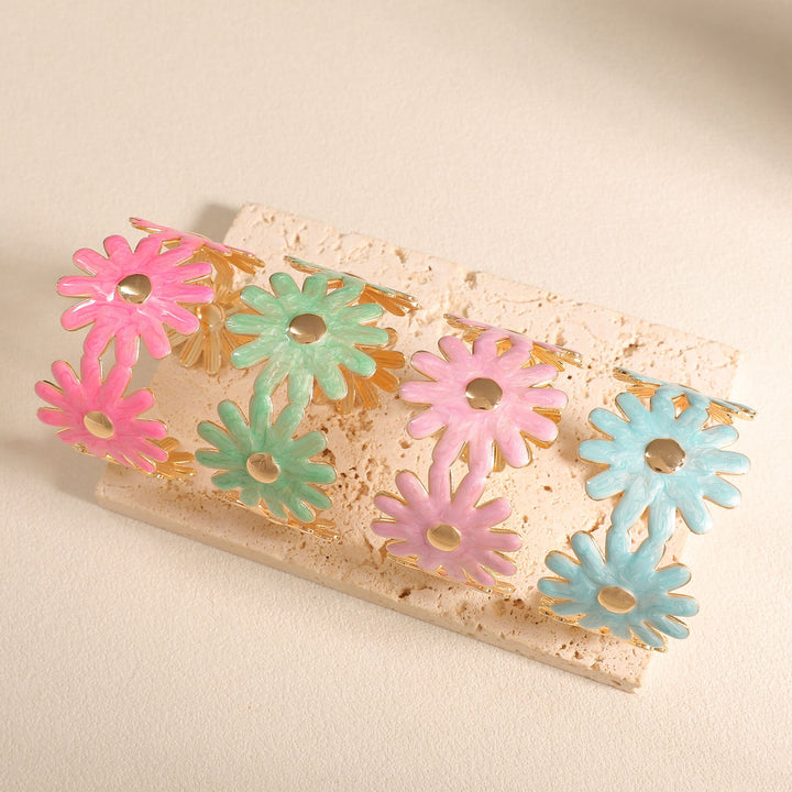 Women's bangle with floral flower pattern All Fashion