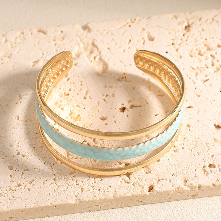 Women Open Bangle with Artistic Relief Design All Fashion
