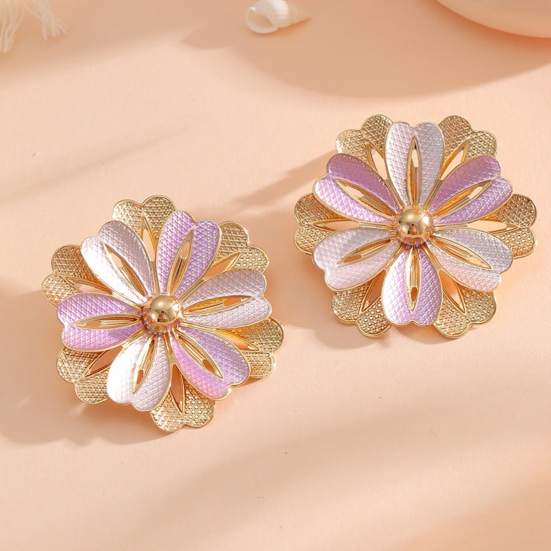 Ladies Hair Clips with Artistic Flower Design All Fashion