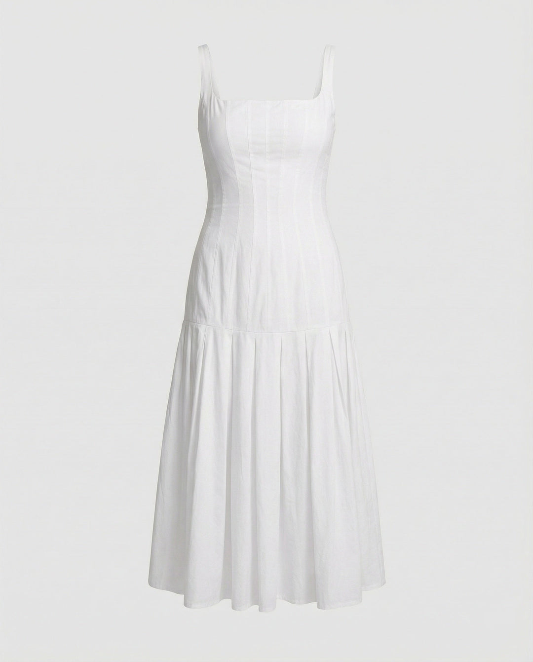 Women's mid dress with elegant cut