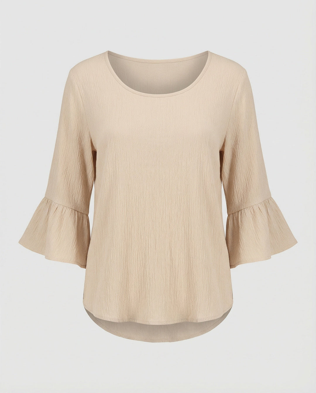 Women's Blouse Top with Ruffle Sleeves Structured