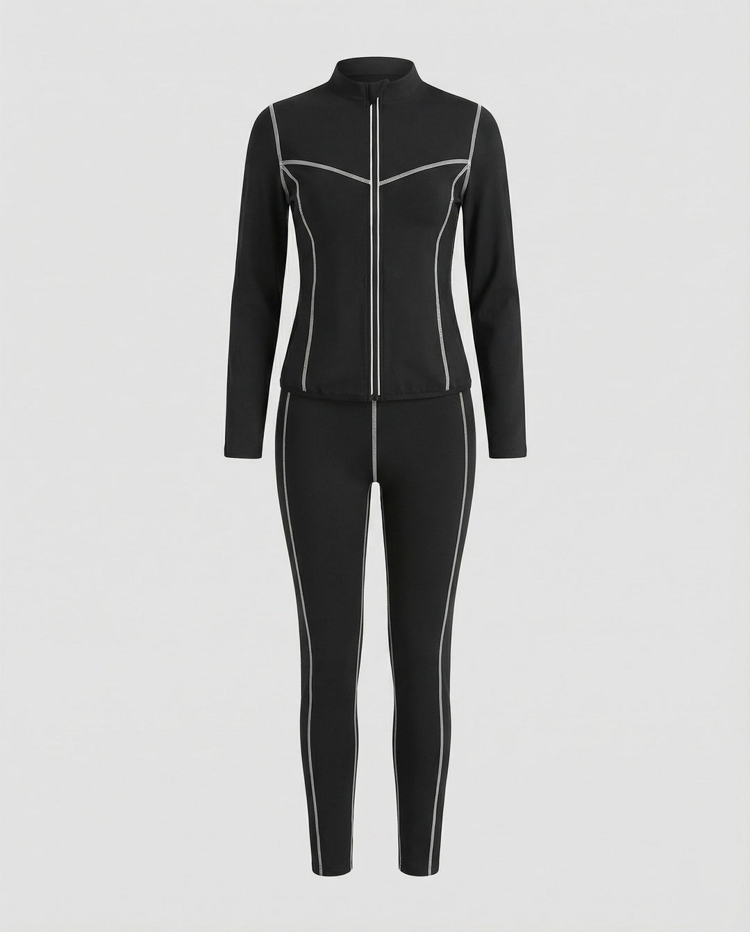 Women's Sports Set Stretch with Zip Jacket and Leggings