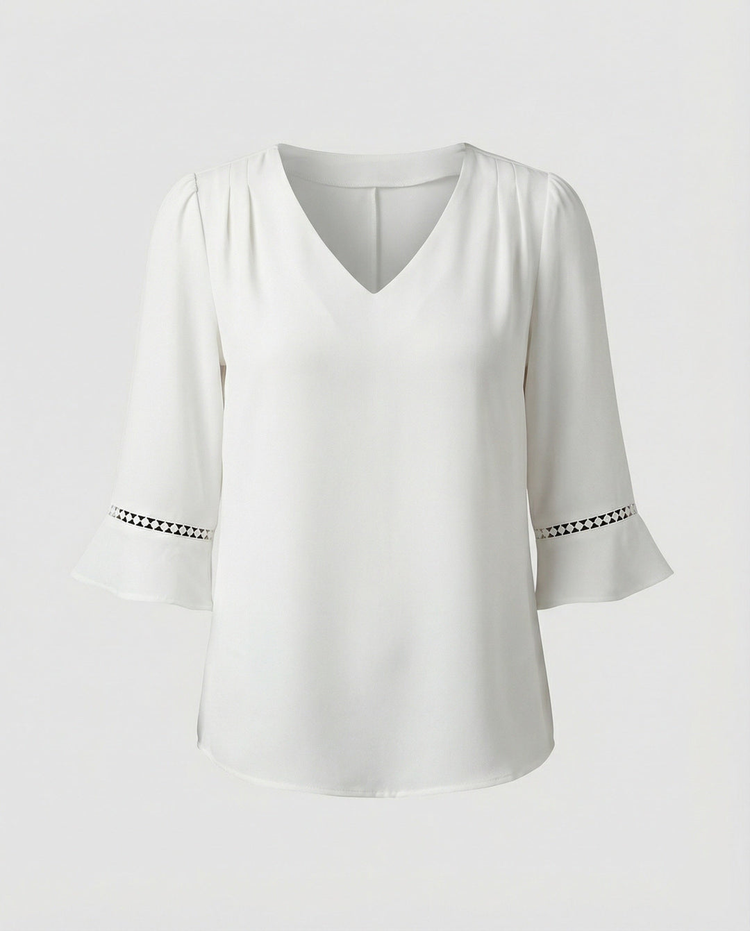 Women's Blouse Top Women's V-Neck Crepe