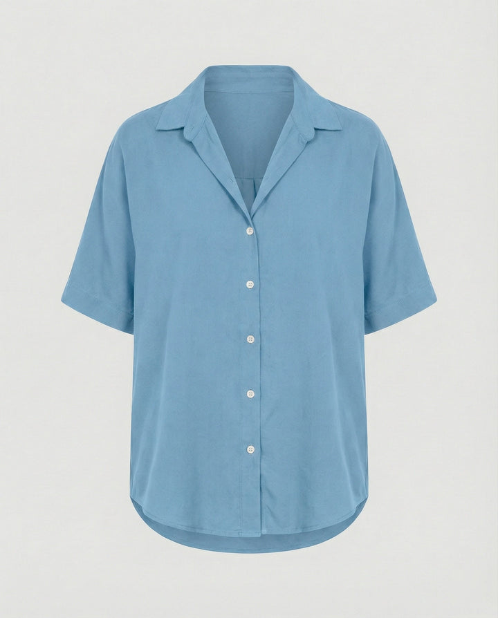 Blouse top women with V-neck