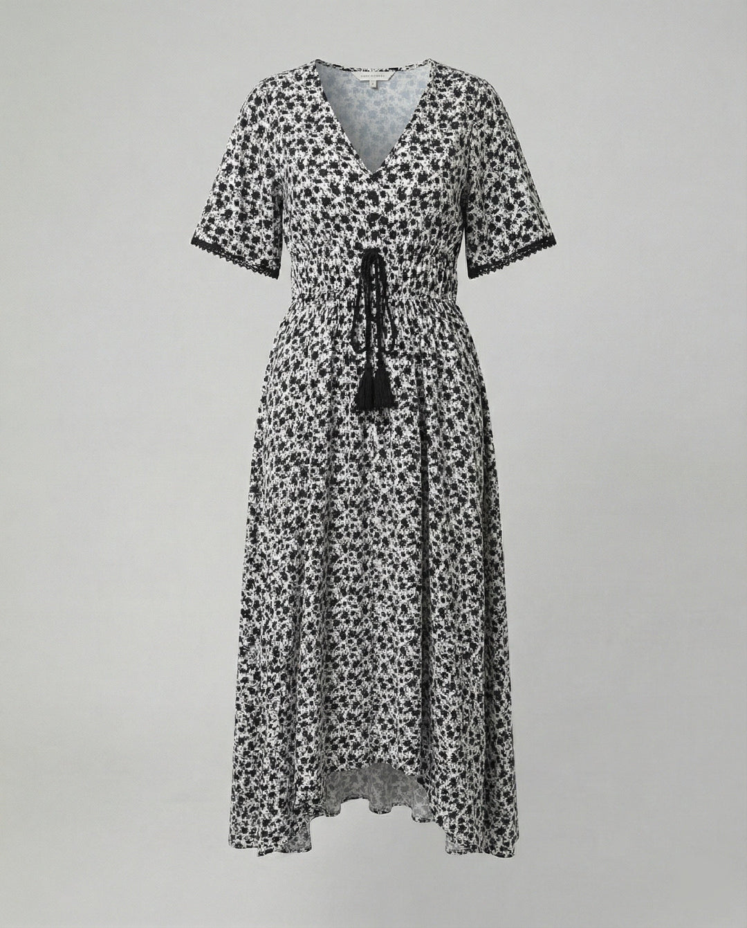 Women's Maxi Dress with Floral Accents