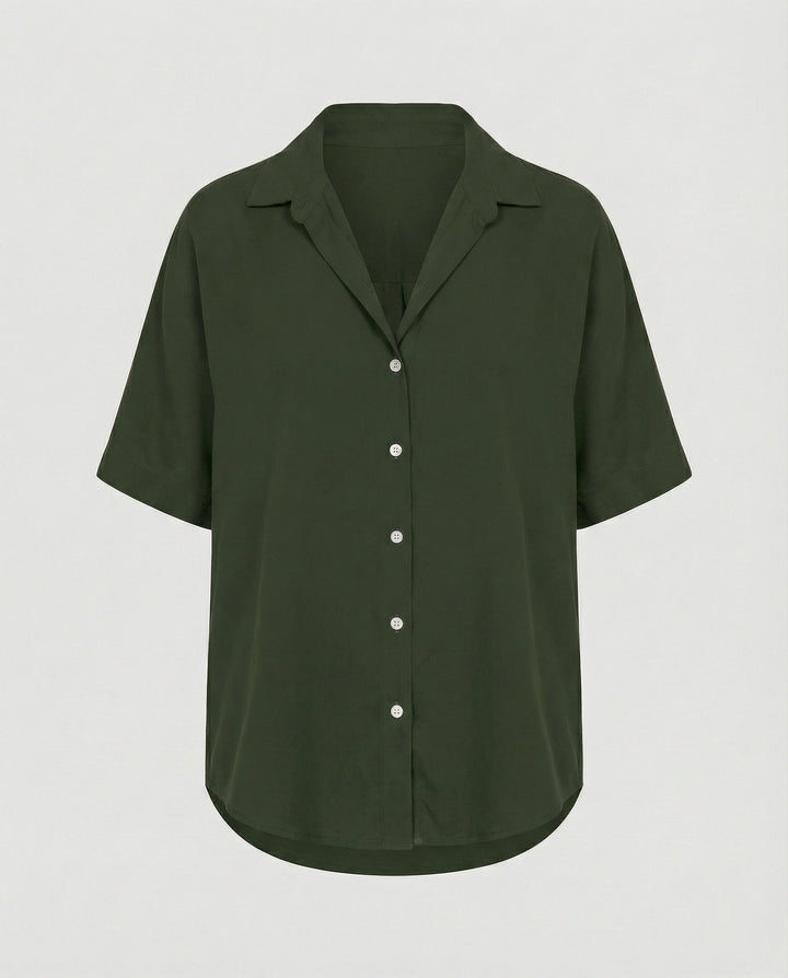 Blouse top women with V-neck