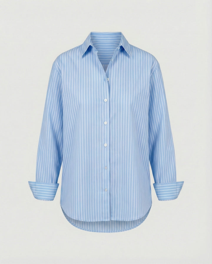 Women's Blouse Top Women's Striped Wide