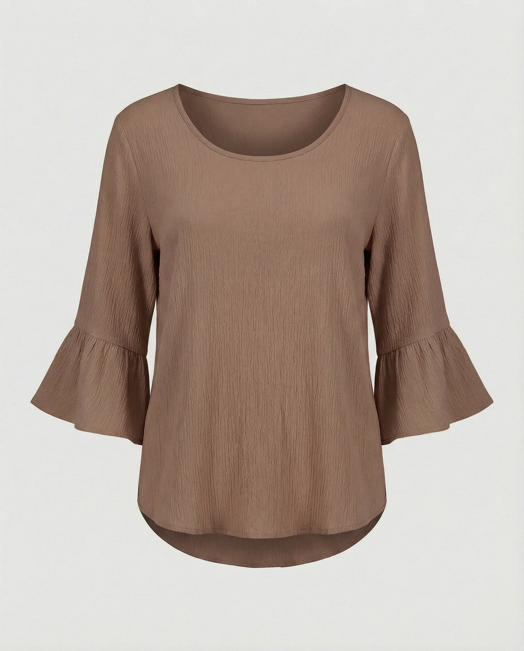 Women's Blouse Top with Ruffle Sleeves Structured