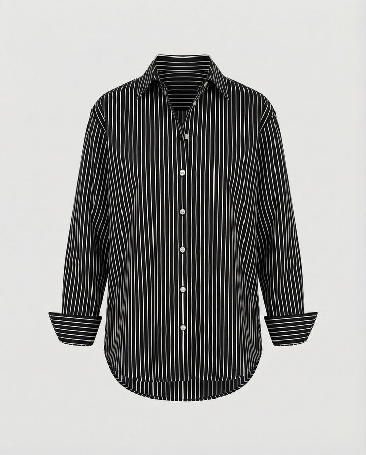 Women's Blouse Top Women's Striped Wide